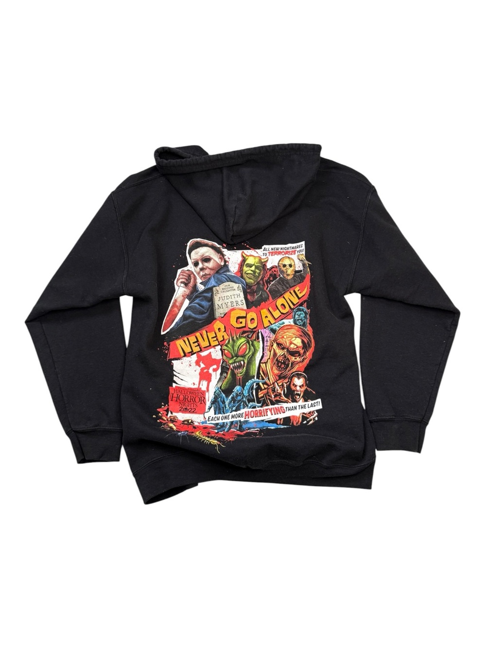2022 Universal Studios HHN Halloween Horror Nights Never Go Alone Jacket Size L